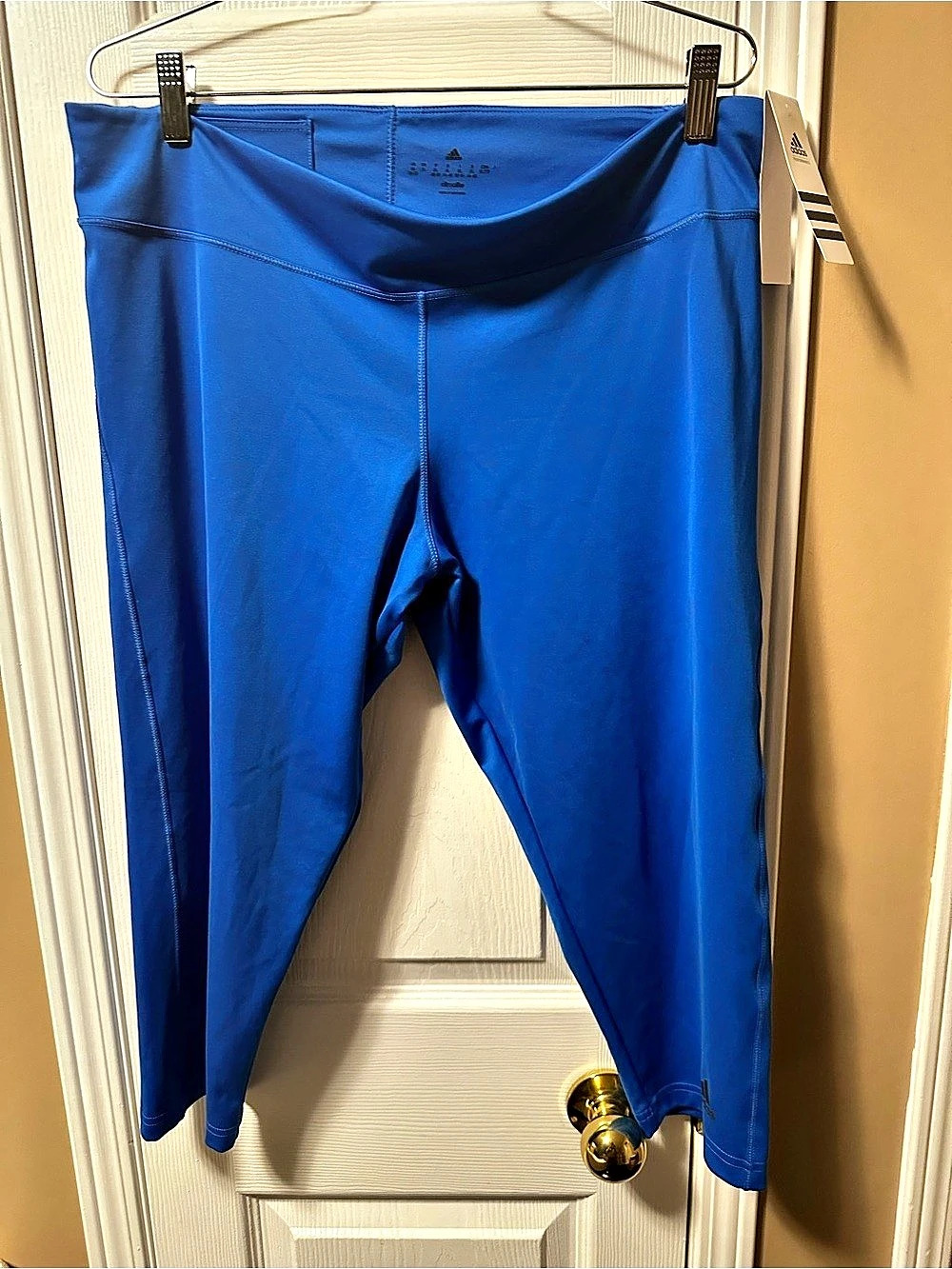 adidas D2M 3/4 Tight Climalite 3/4 Leggings in Blue XL NWT